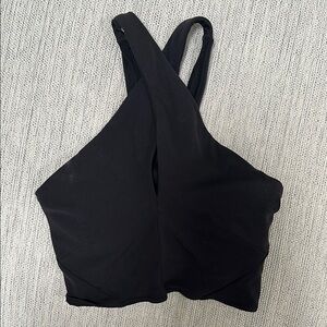 Lululemon Black criss Cross tank top